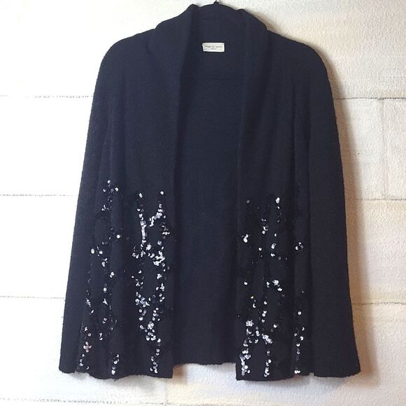 Dries Van Noten Black Sequin Cardigan. Size M - Picture 1 of 10
